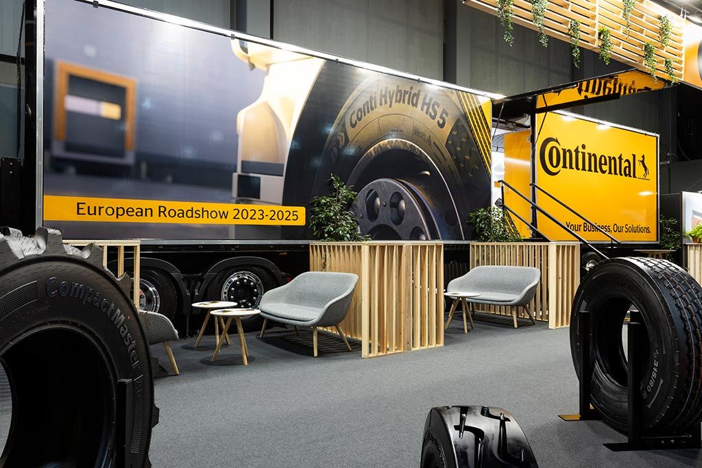 Stand for Continental at Matexpo Kortrijk