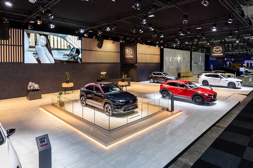 Stand for Mazda at Autosalon, Brussels by com2com