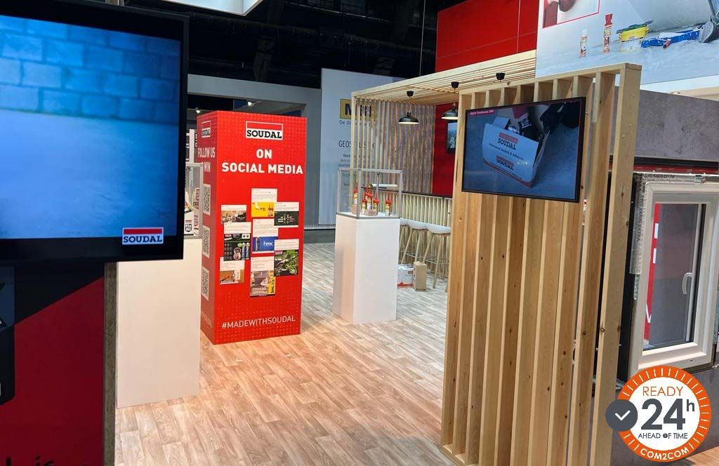 Stand for Soudal at Batibouw, Brussels by com2com