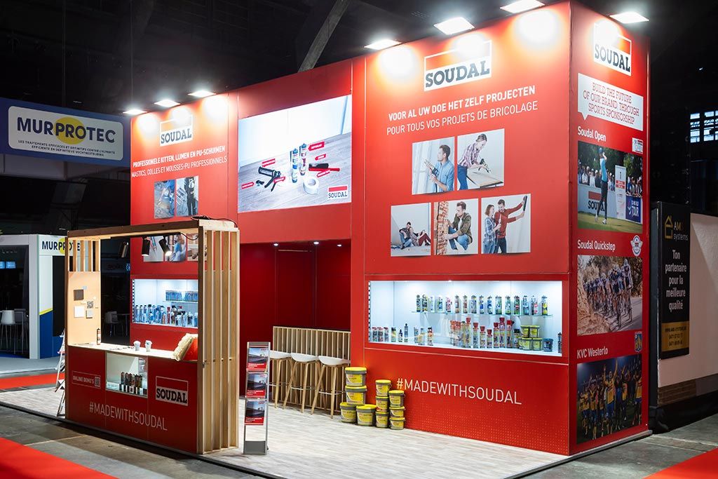 Stand for Soudal at Batibouw Brussels