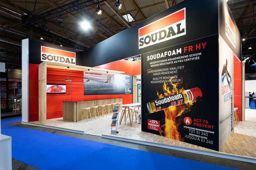 Stand for Soudal at Plyclose, Ghent by com2com