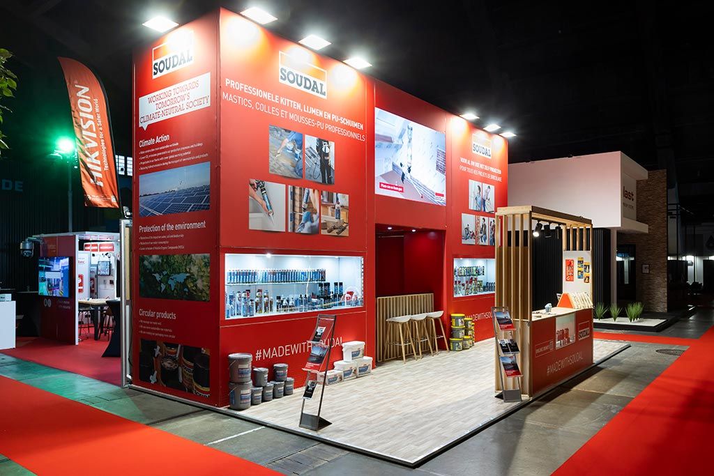 Stand for Soudal at Batibouw Brussels