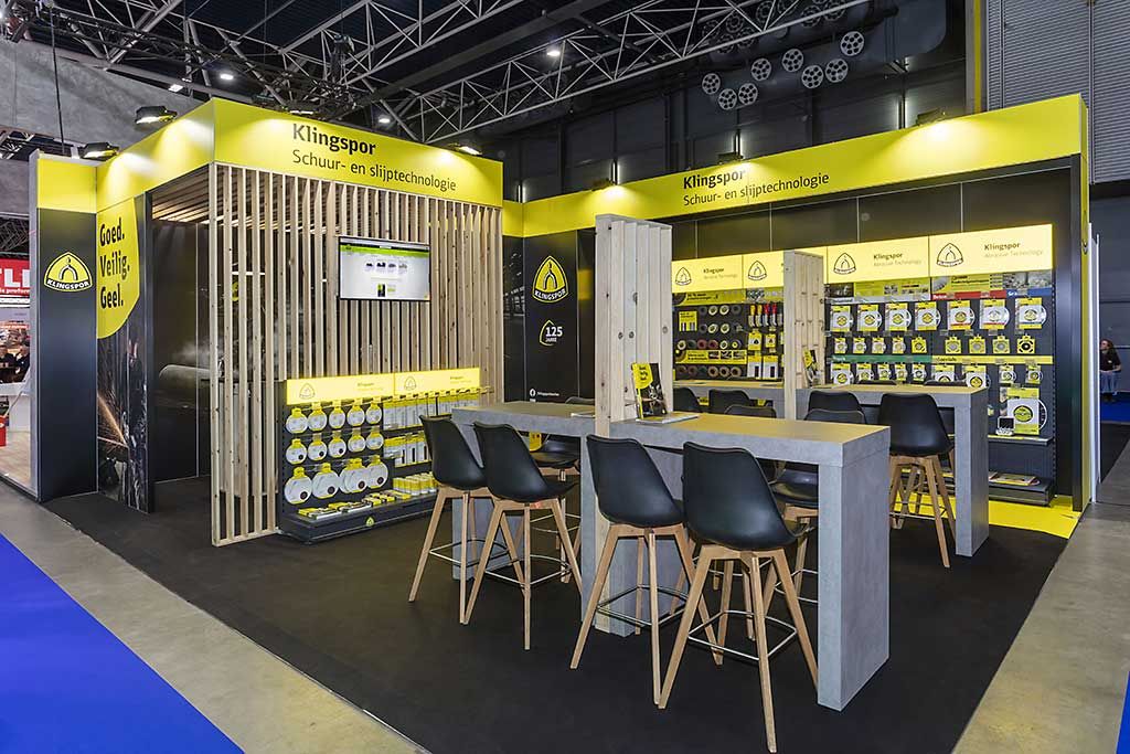 Stand for Klingspor at Bouwbeurs, Brussels by com2com