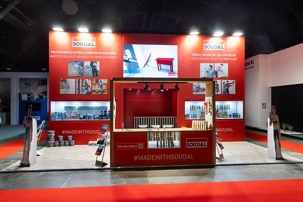 Stand for Soudal at Batibouw Brussels