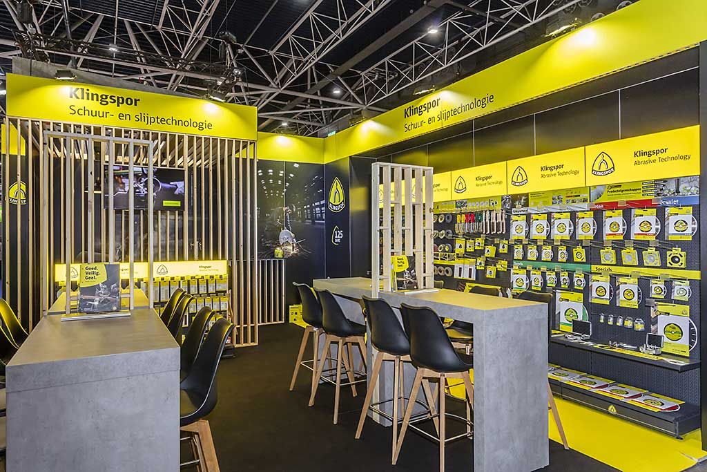 Stand for Klingspor at Bouwbeurs, Brussels by com2com