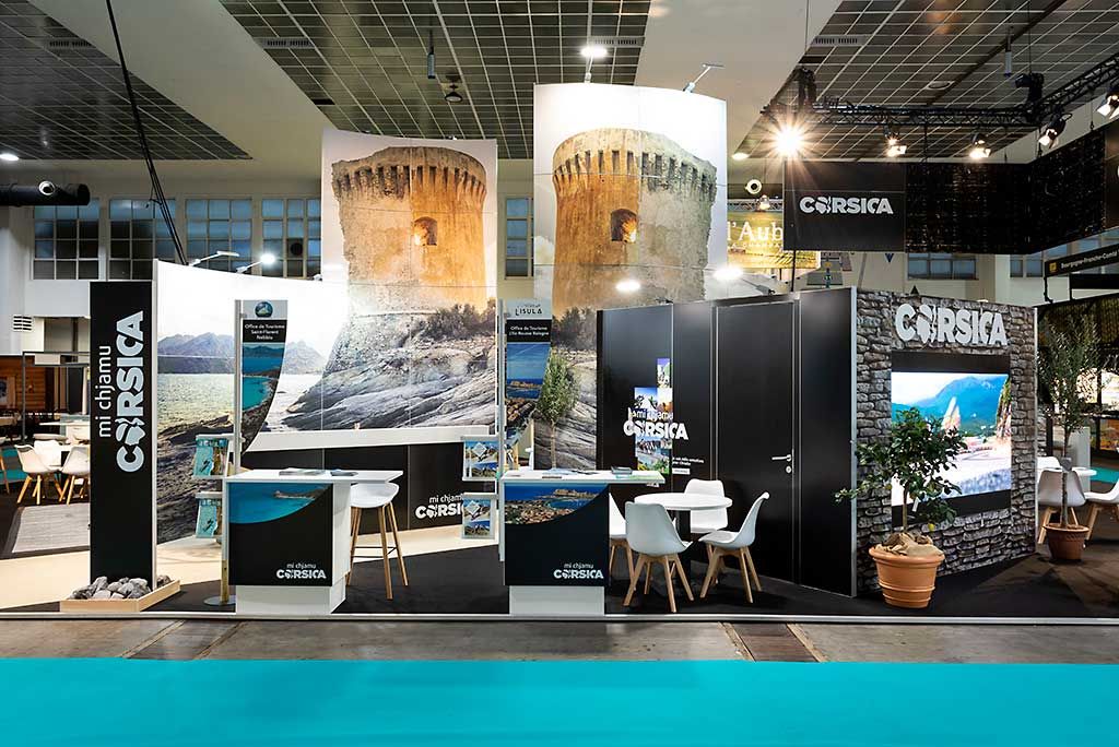 Stand for Corsica at Vakantiesalon, Brussels by com2com