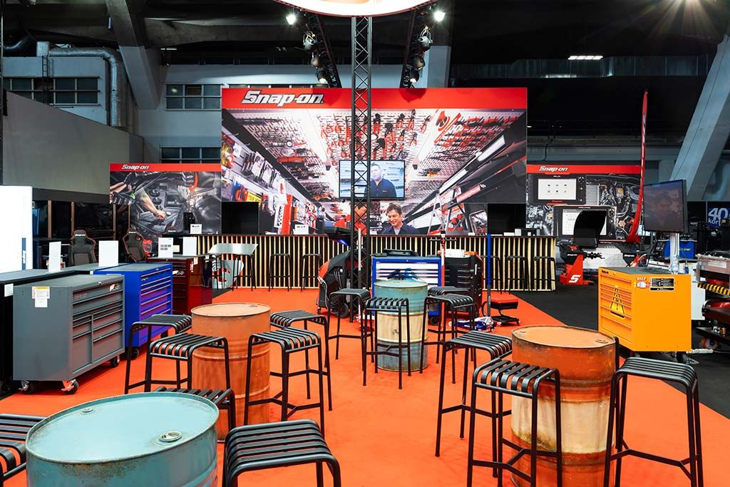 Stand for Snap-on at Autotechnica Brussels