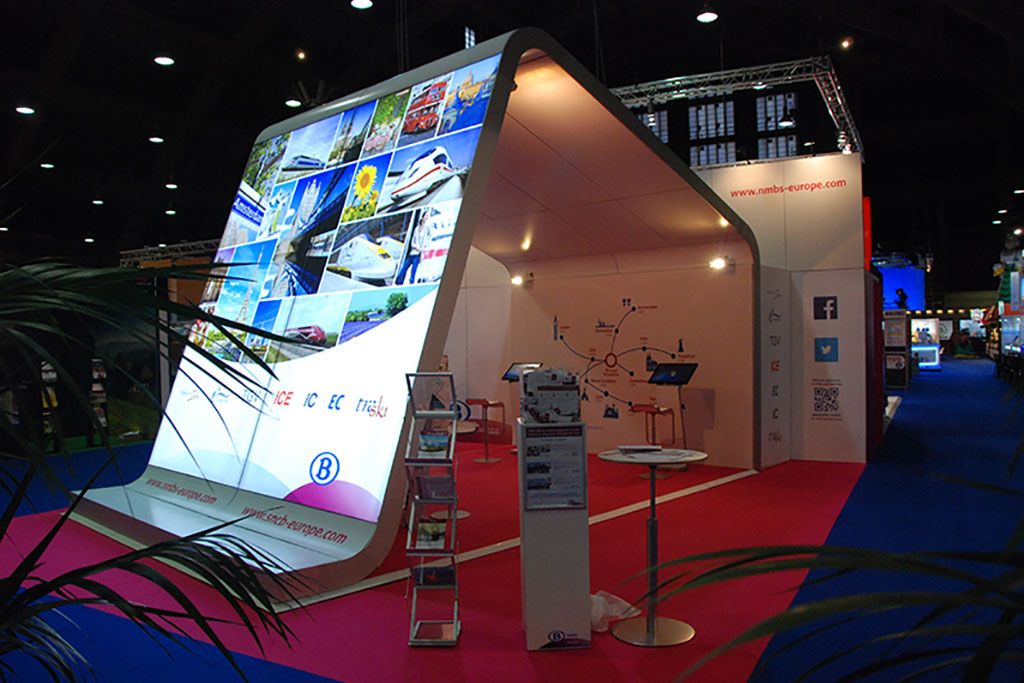 Stand for SNCB-NMBS at Salon des Vacances